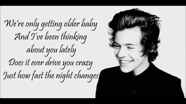 just how fast the night changes lyrics