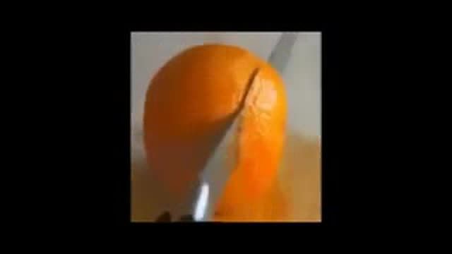 روشی خلاقانه برای تکه کردن پرتقال
