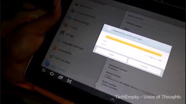 galaxy tab gt-p7500 android update