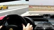 درگ فراری Enzo و پورشه Carrera GT