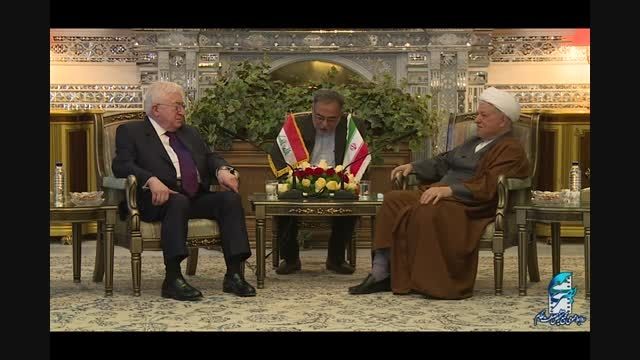 دیدار رئیس جمهور عراق با آیت الله هاشمی رفسنجانی