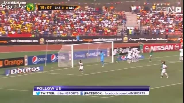 خلاصه بازی غنا 1 - 0 الجزایر