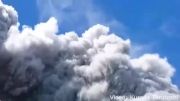 فعال شدن آتشفشان در چند متری کوهنوردان