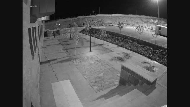قابلیت دید در شب دوربین آلبا در محیط خارج ساختمان
