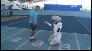 مسابقه ی دو جالب بین یک دونده ی حرفه ای و یک روبات