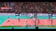 بازی چهارم والیبال ایران با لهستان