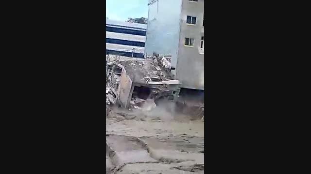 ریزش ساختمان (2) در اثر سیل -سوادکوه
