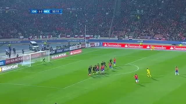 عملکرد الکسیس سانچز در بازی شیلی - مکزیک