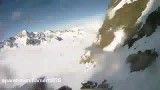 سقوط اسکی سوار از کوه