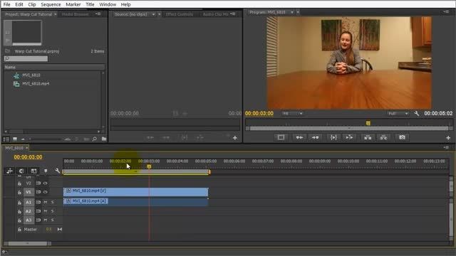 After Effects Warp Cuts