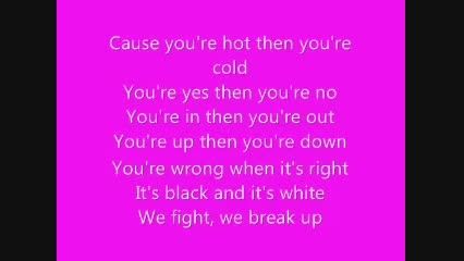 hot n cold lyrics