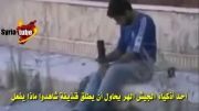 سوریه - تروریست احمق ,شلیک خمپاره بین نیروهای خودی (جهت پی بردن به درصد حماقت این جمع)
