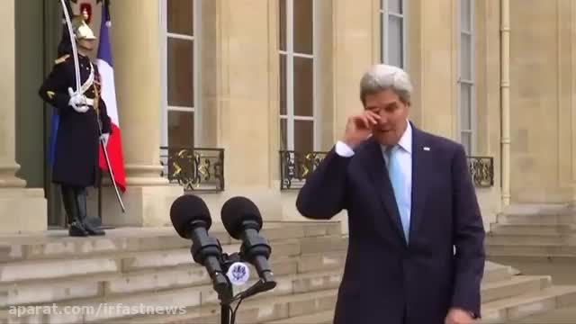 جان کری : قول میدهیم در نابودی داعش در کنار فرانسه باشی