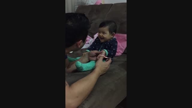 This Adorable Kid Fakes Cries To Prank Her Dad