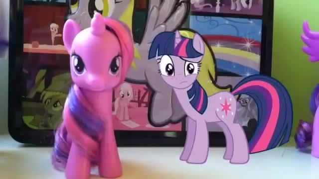 ponies reaction to Mlp Fim toys