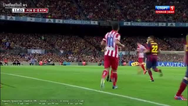 هایلایت بازی لیونل مسی مقابل اتلتیکو مادرید (2013)