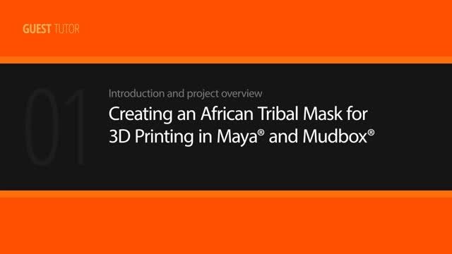 آموزش ایجاد یک ماسک آفریقایی در مایا و مادباکس