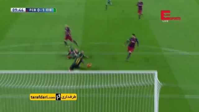 خلاصه بازی بارسلونا 3-1 ایبار