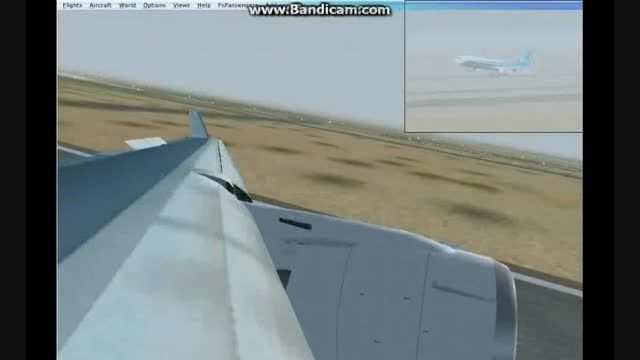 فرود زیبای هواپیما در فرودگاه مشهد