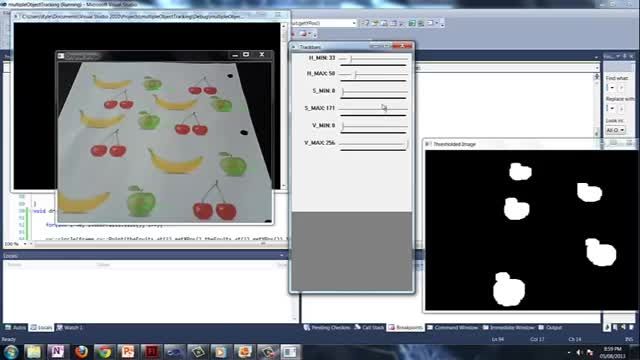OpenCV : Multi object tracking in real time - part 2