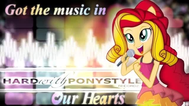 sunset shimmer-got the music in our hearts remix تقدیمی