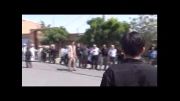عزاداری خیابانی شهادت امام صادق(ع) در شهر تسوج