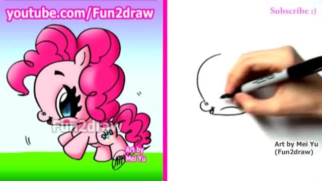 drawing my little pony_pinkie pie