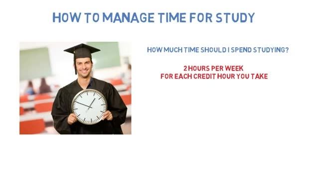 how manage time for study
