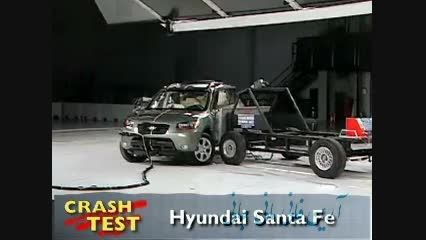 تست تصادف Hyundai Santa Fe crash test