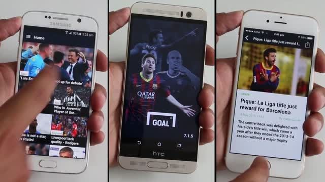 تست سرعت: HTC One M9 Plus با Galaxy S6 در برابر iPhone