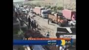 فیلم_ تصادف زنجیره ای خودروها در تبریز