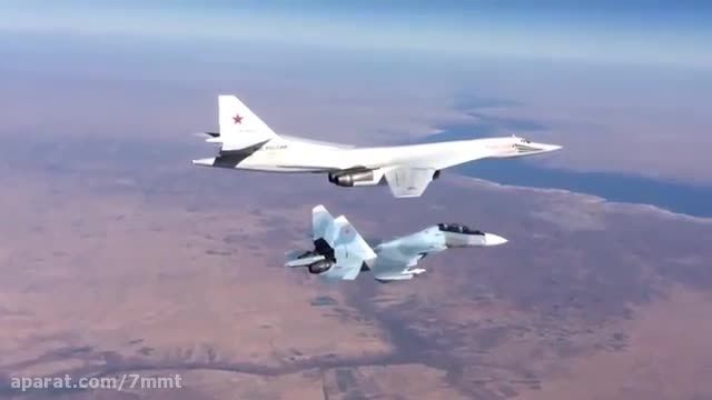 بمب افکنTu-160 و جنگنده ی Su-30 و عملیات در سوریه