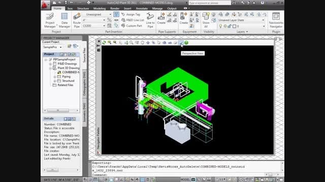 13- Navisworks in AutoCAD Plant 3D