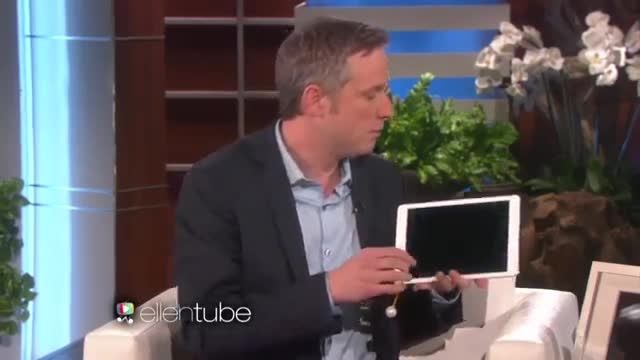 شعبده بازی با آیپد در برنامه Show Ellen DeGeneres