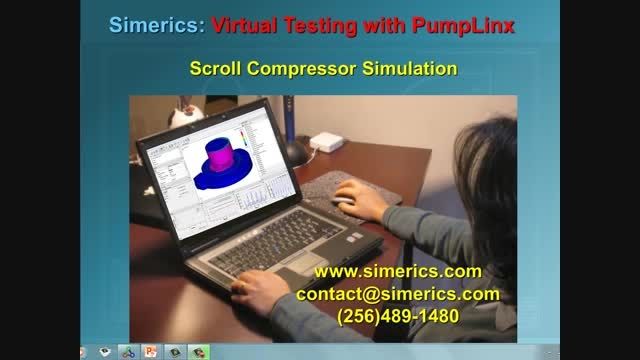 Scroll Compressor using CFD Simulation PumpLinx