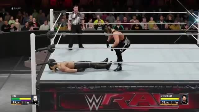 wwe2k16 Seth Rollins vs sting