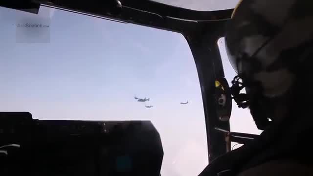 سوخت گیریMV-22B Ospreys Aerial Refueling by KC-130J Her