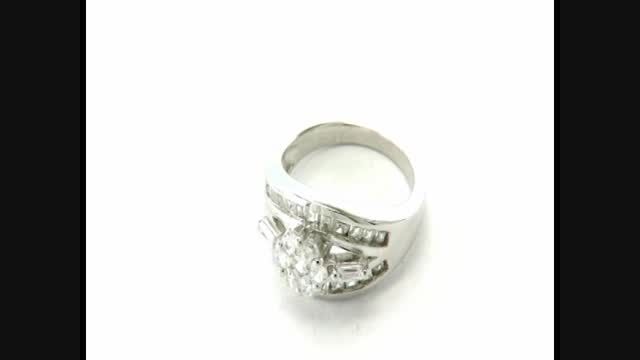 انگشتر نقره سولیتر جواهرنشان زنانه - کد 5531