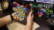 حل بزرگترین مکعب روبیک جهان در 7 ساعت و نیم!
