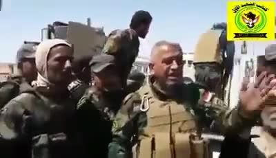 دستگیری داعشی ها توسط بسیج مردمی در منطقه البغدادی