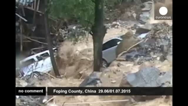 خسارات بارش شدید در چین