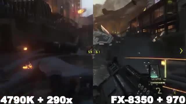 i7-4790K+290x vs FX-8350+970