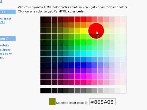 html color codes 1