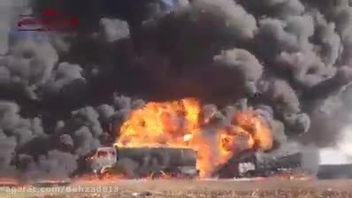مقاومت اسلامی-هدف قرار دادن نفتکشهای داعش توسط نیروی هو