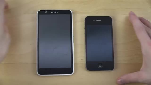 Sony Xperia E4 vs. iPhone 4S iOS 8.3 Beta 2
