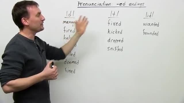 How to pronounce &quot;ed&quot; in English