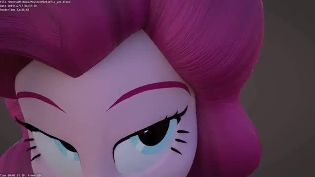 3D Pinkie...YES! (Animation Test