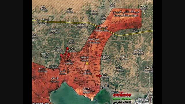 ارتش سوریه و حزب الله وارد فرودگاه نظامی کویرس حلب شدند