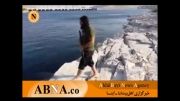 شنا کردن عضو تکفیری داعش در سد موصل