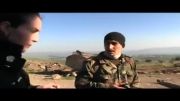 گزارشگر نیروهای دفاع مردمی سوریه در خط مقدم